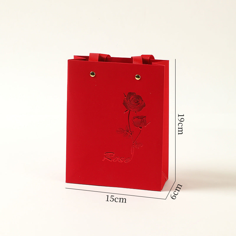 High-end Jewelry Jewelry Bag Universal Packaging Wholesale Paper Bag Jewelry Tote Bag Necklace Ring Bag