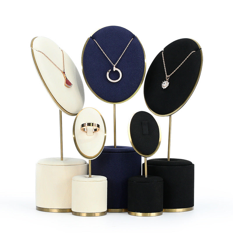 Metal Jewelry Display Stand for Necklaces & Rings
