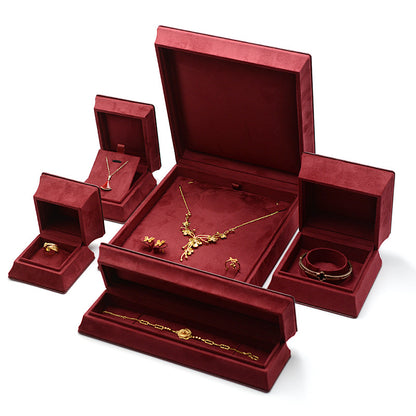 Waist jewelry packaging box PU leather ring box pendant earrings bracelet box jade ancient method packaging box