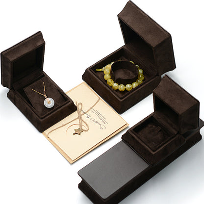 Waist jewelry packaging box PU leather ring box pendant earrings bracelet box jade ancient method packaging box