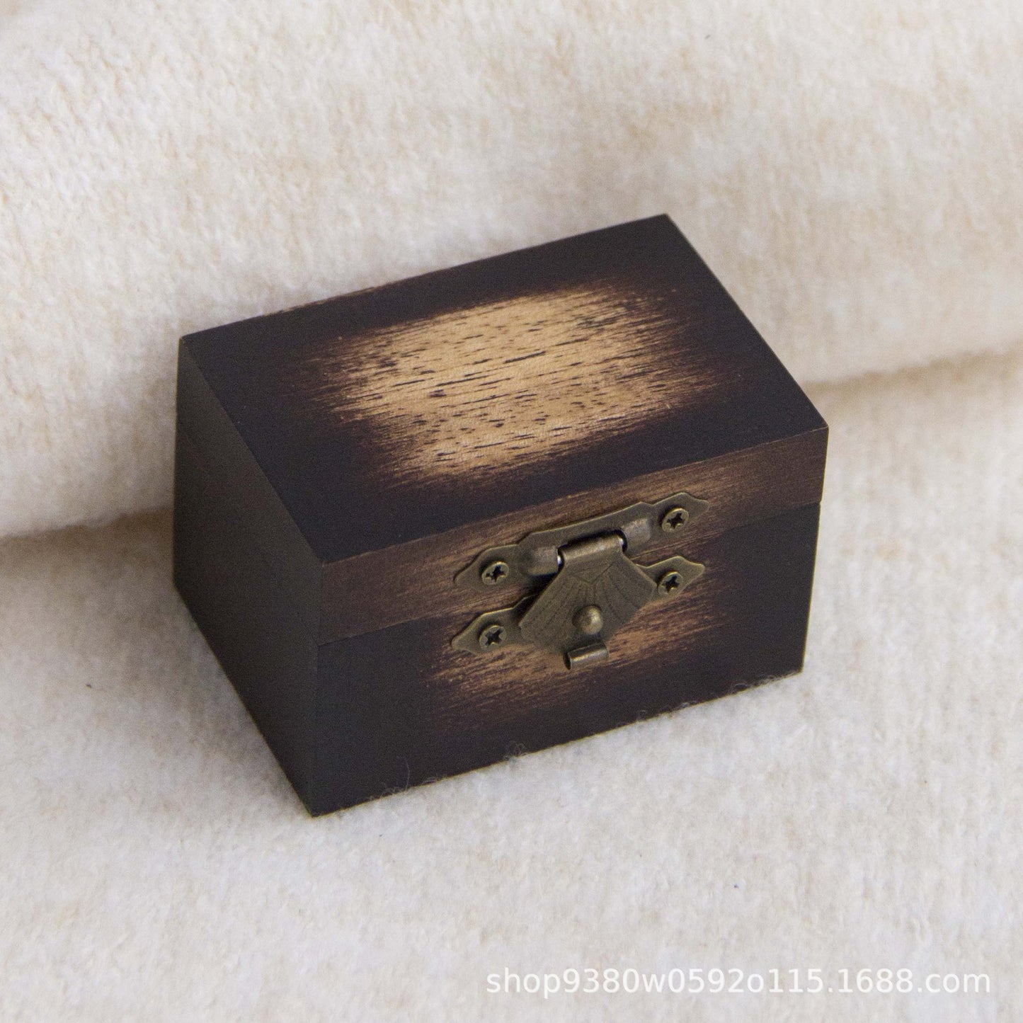 Vintage Ring Box Wooden Box Jewelry Box