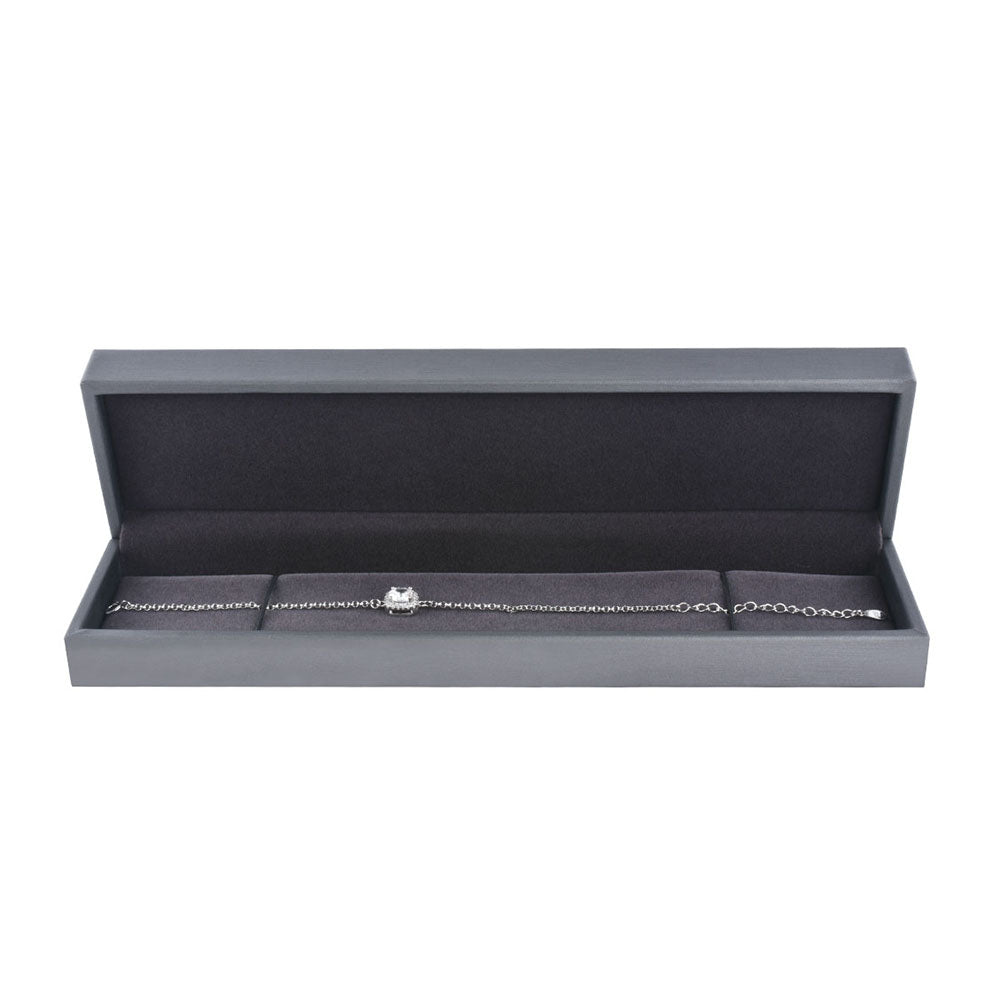 6PCS (P06BR-GR) Gray PU Bracelet Boxes