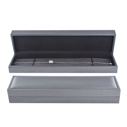 6PCS (P06BR-GR) Gray PU Bracelet Boxes