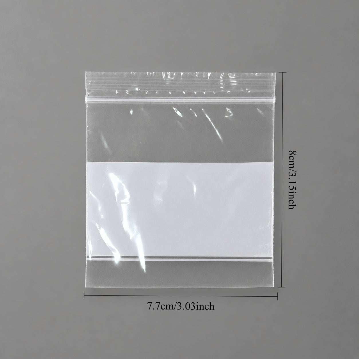 Plastic Zip Bags with White Block Price For 1000pcs ,3" x 3"