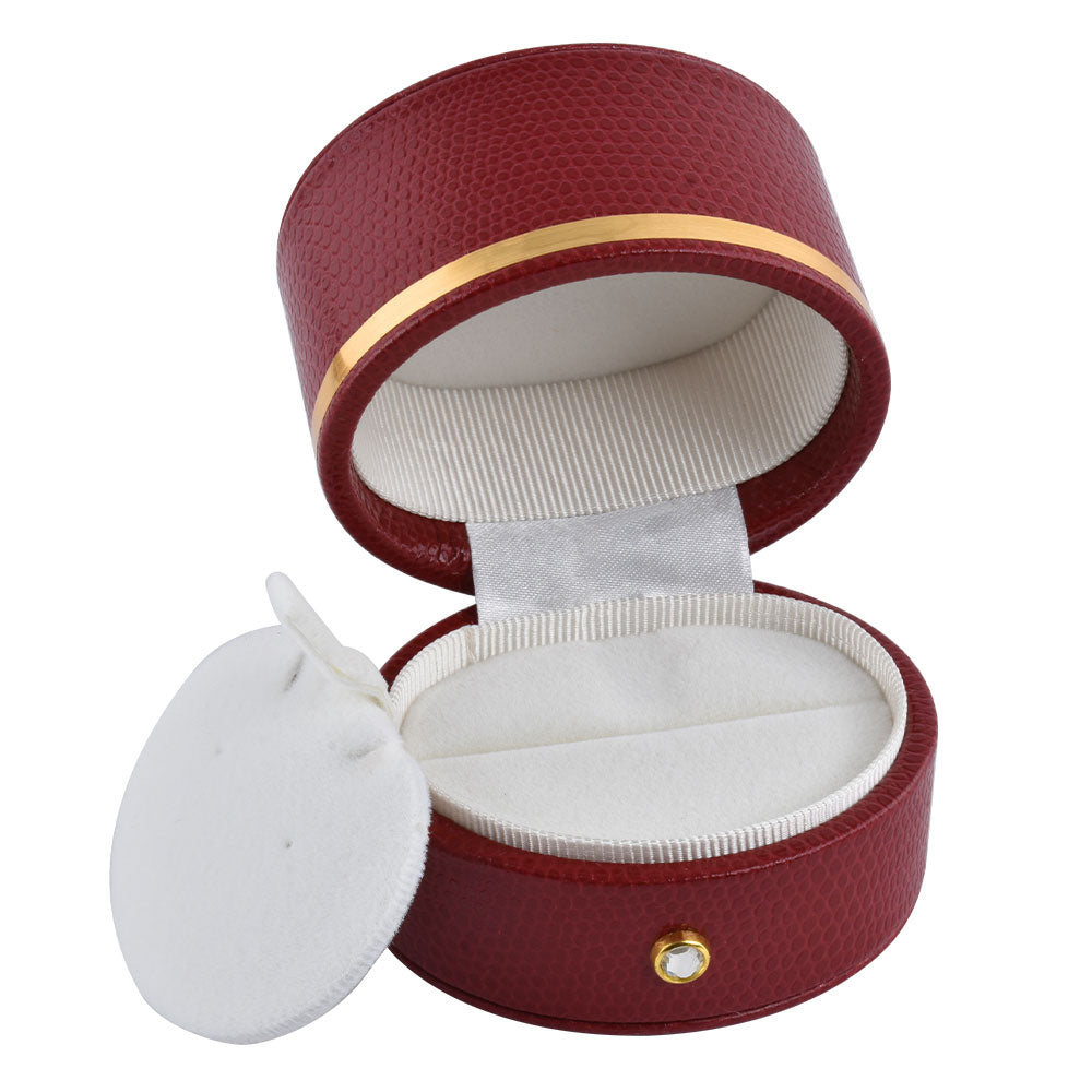 6PCS Red Oval Luxury Jewelry Box