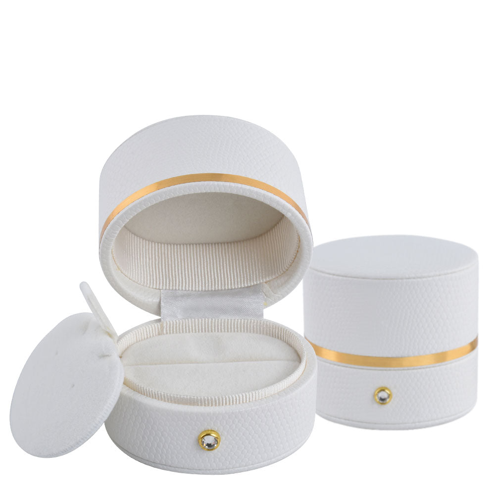 6PCS White Oval Luxury Jewelry Box