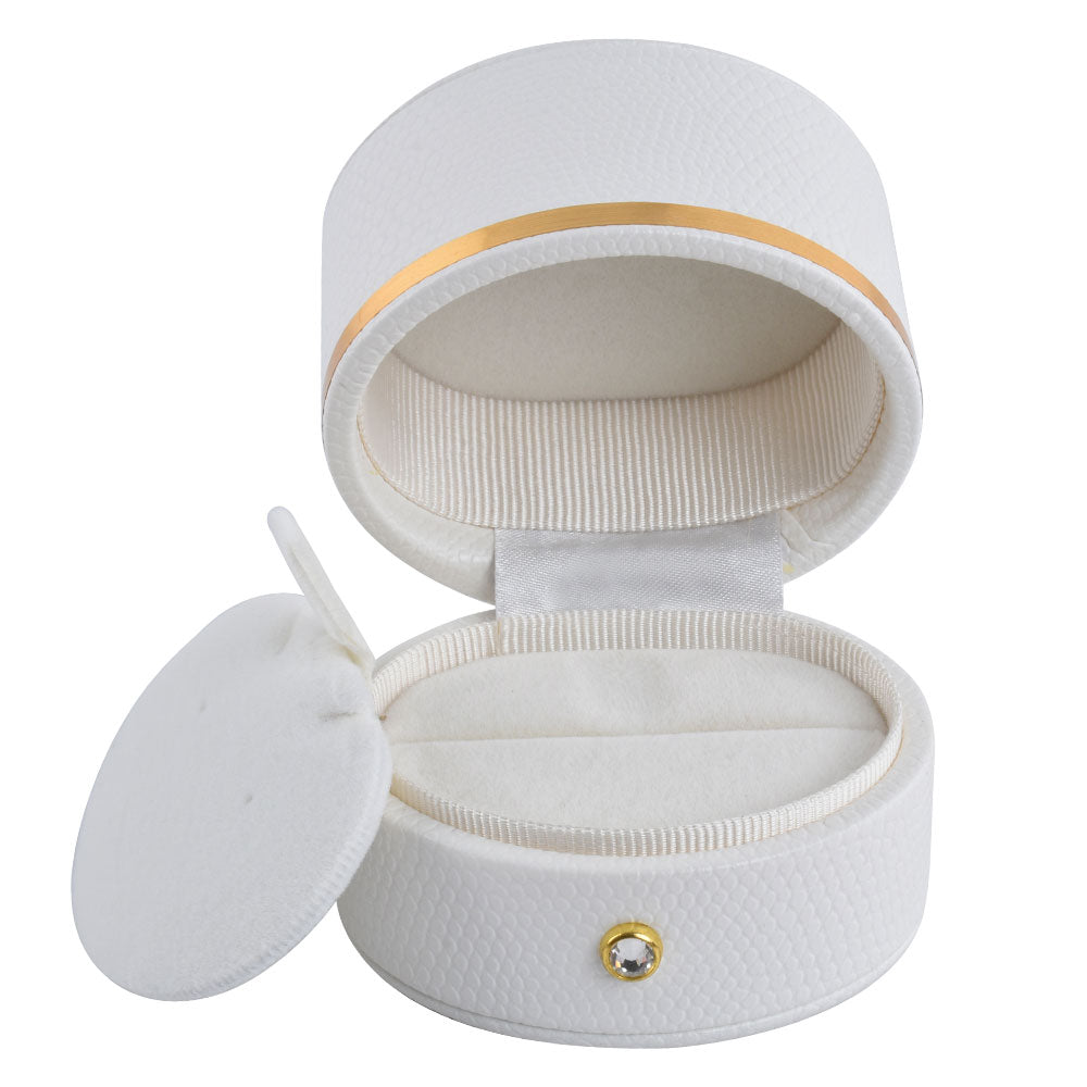 6PCS White Oval Luxury Jewelry Box