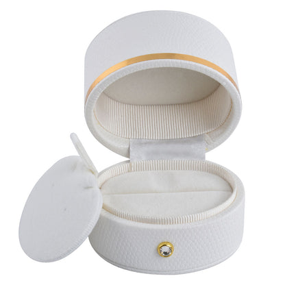 6PCS White Oval Luxury Jewelry Box