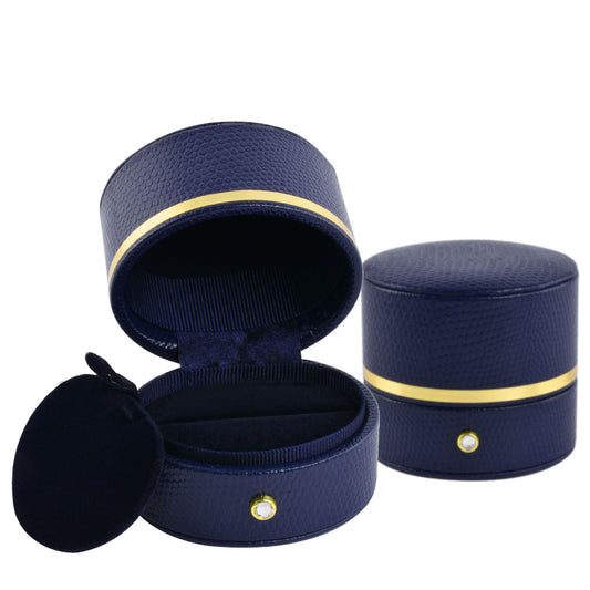 6PCS Blue Oval Luxury Jewelry Box