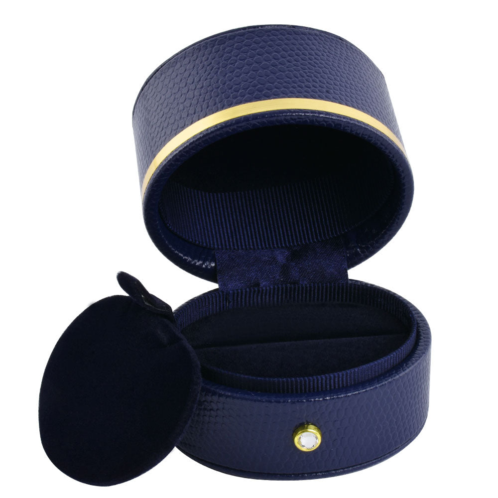 6PCS Blue Oval Luxury Jewelry Box