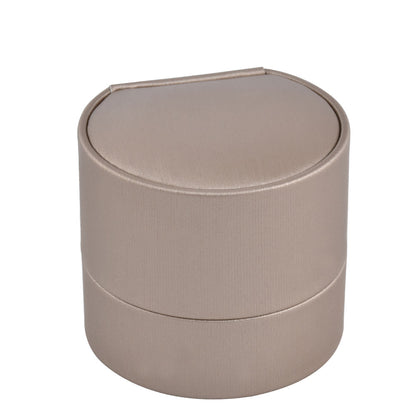 12PCS (P04R-C) Champagne PU Ring Boxes