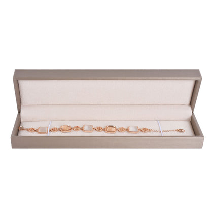 6PCS (P06BR-C) Champagne PU Bracelet Boxes