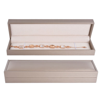 6PCS (P06BR-C) Champagne PU Bracelet Boxes