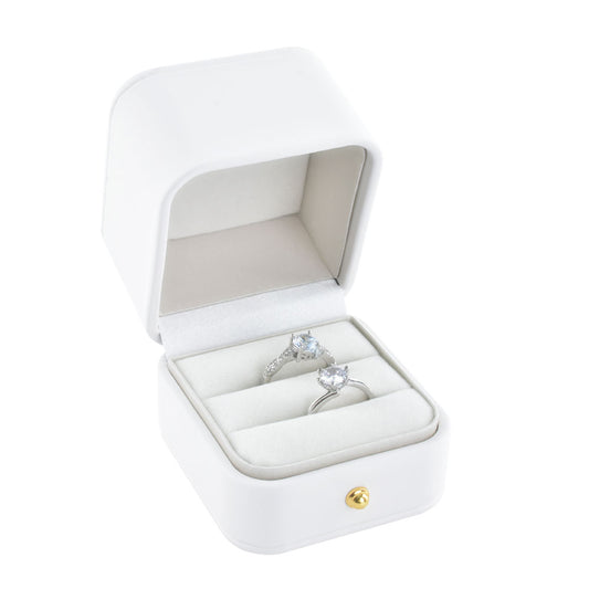 Rounded Corner PU Ring Box