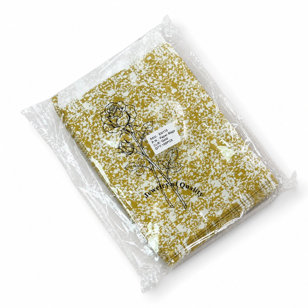gold rose paper detail