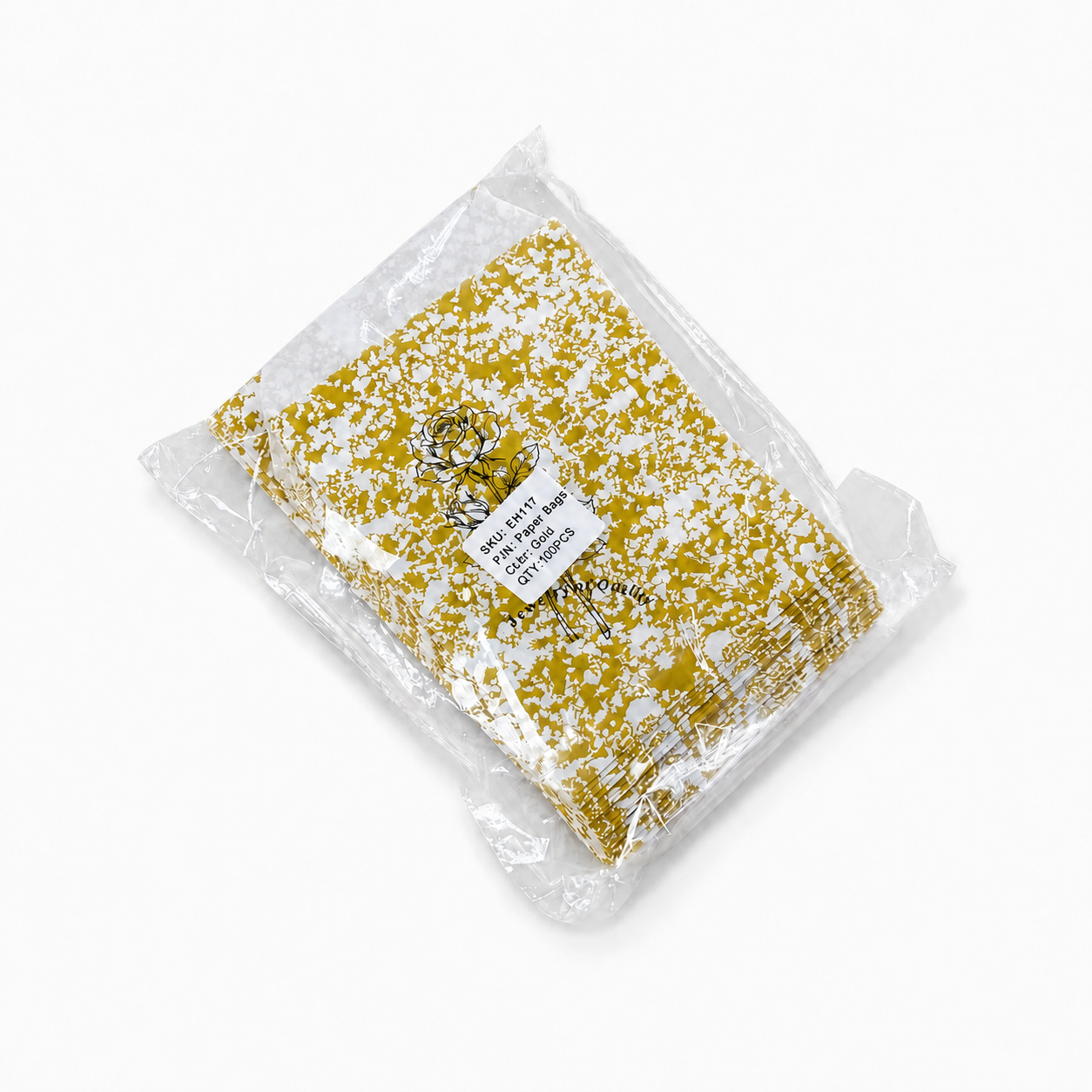 gold envelopes detail