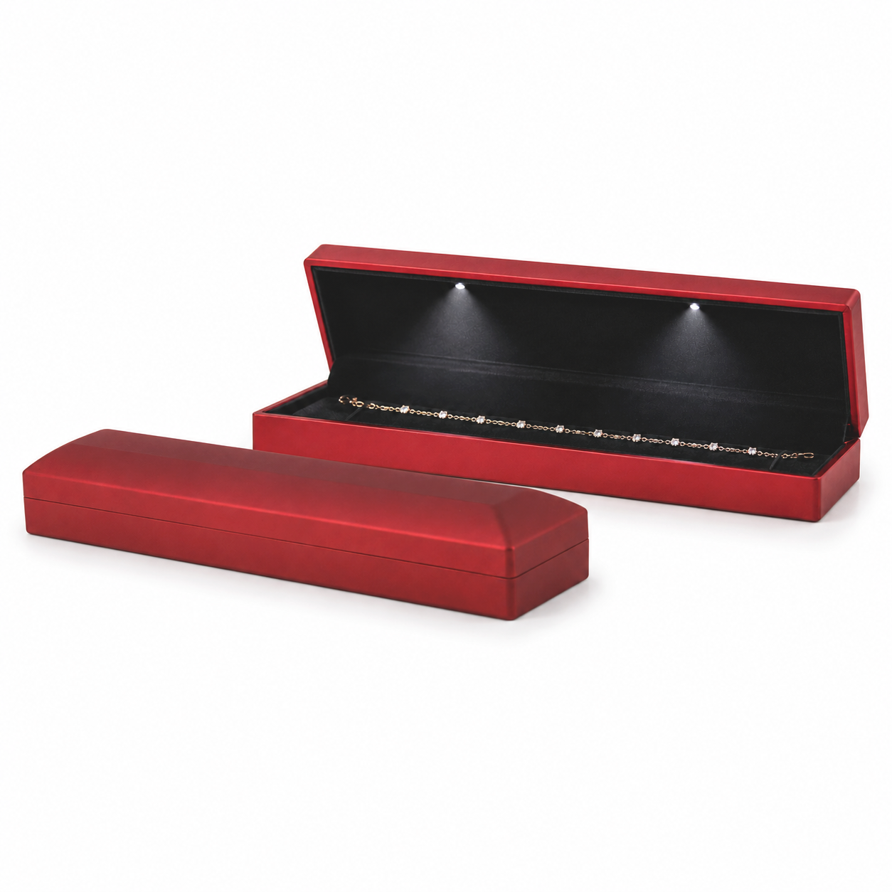 red black open