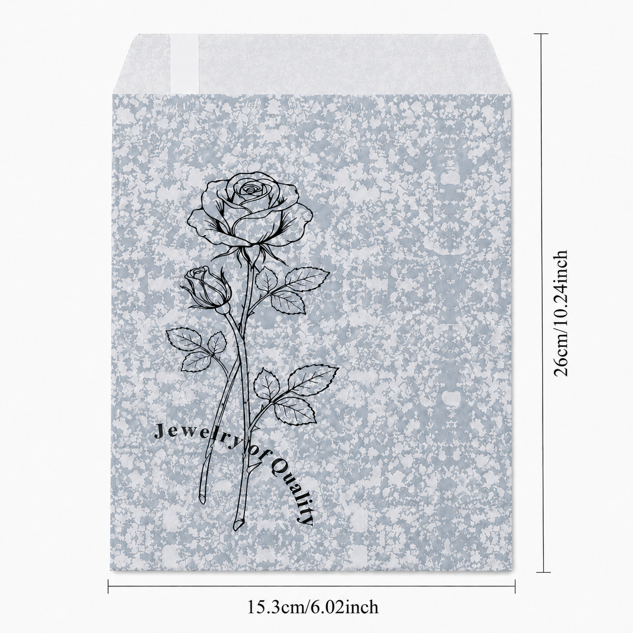 silver rose side