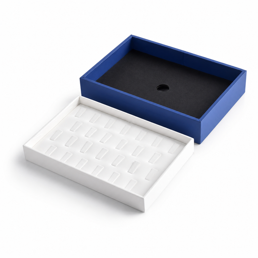 blue white ring side