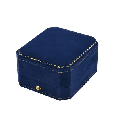 12PCS (V17-P1 B) Luxury Blue Velvet Covered Pendant Earring Boxes