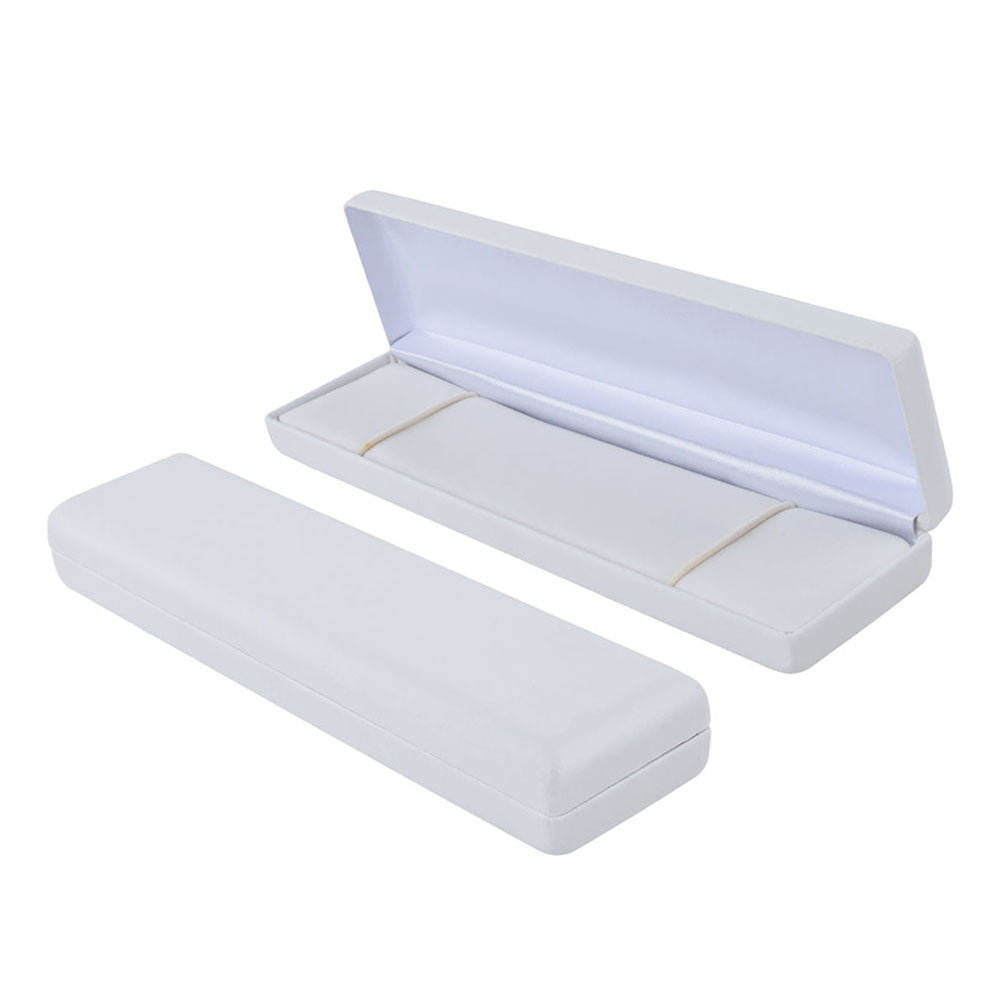 PU Leather White Metal Jewelry Boxes