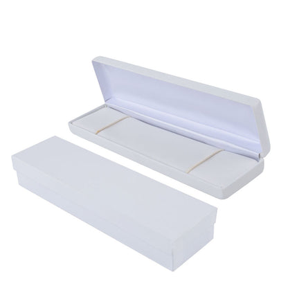 PU Leather White Metal Jewelry Boxes