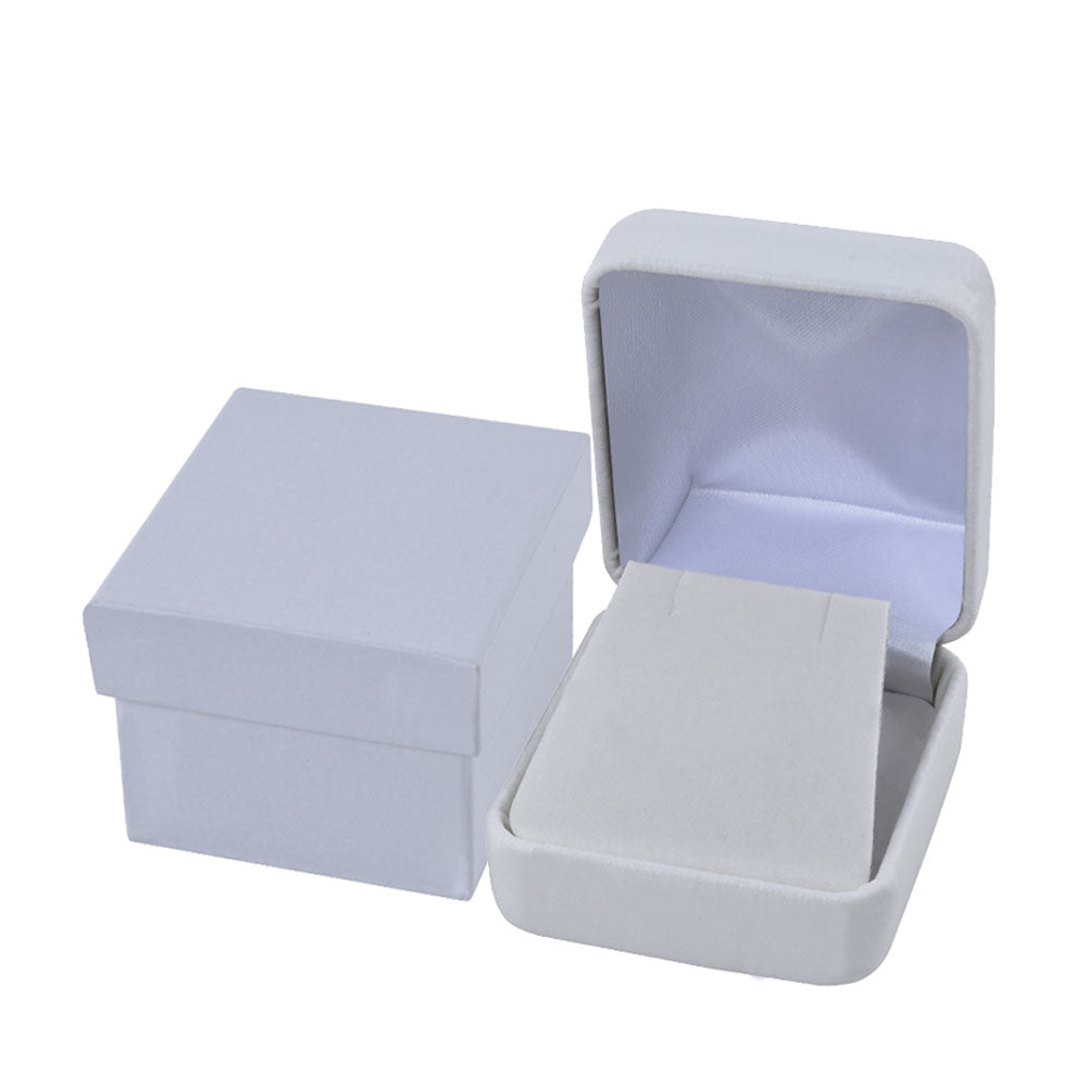 PU Leather White Metal Jewelry Boxes