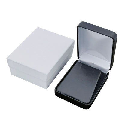 PU Leather Black Metal Jewelry Boxes