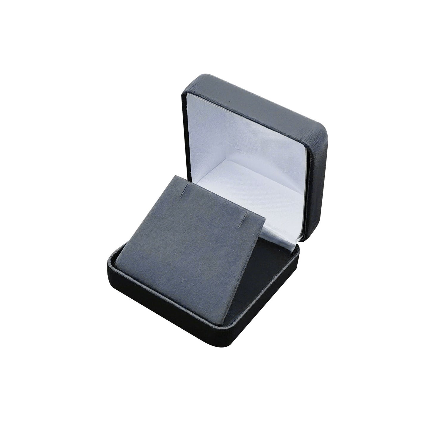 PU Leather Black Metal Jewelry Boxes