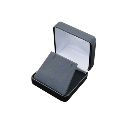 PU Leather Black Metal Jewelry Boxes