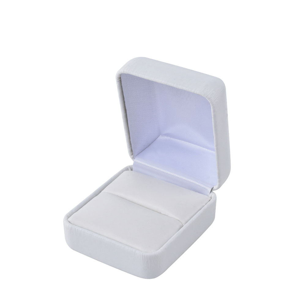 PU Leather White Metal Jewelry Boxes