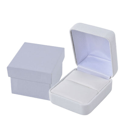 PU Leather White Metal Jewelry Boxes