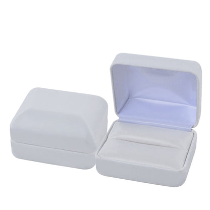 PU Leather White Metal Jewelry Boxes