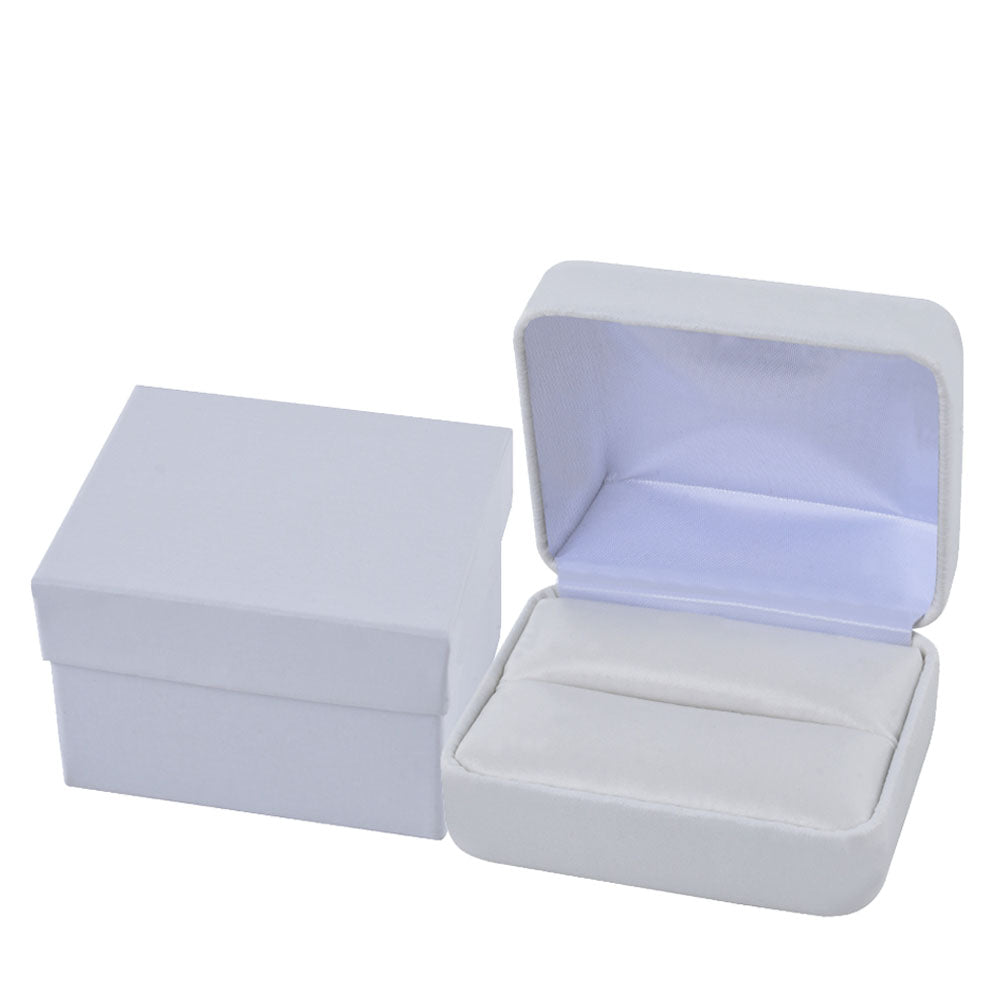 PU Leather White Metal Jewelry Boxes