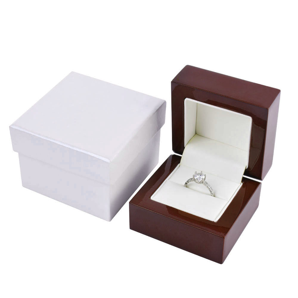 12PCS Wooden Ring Boxes