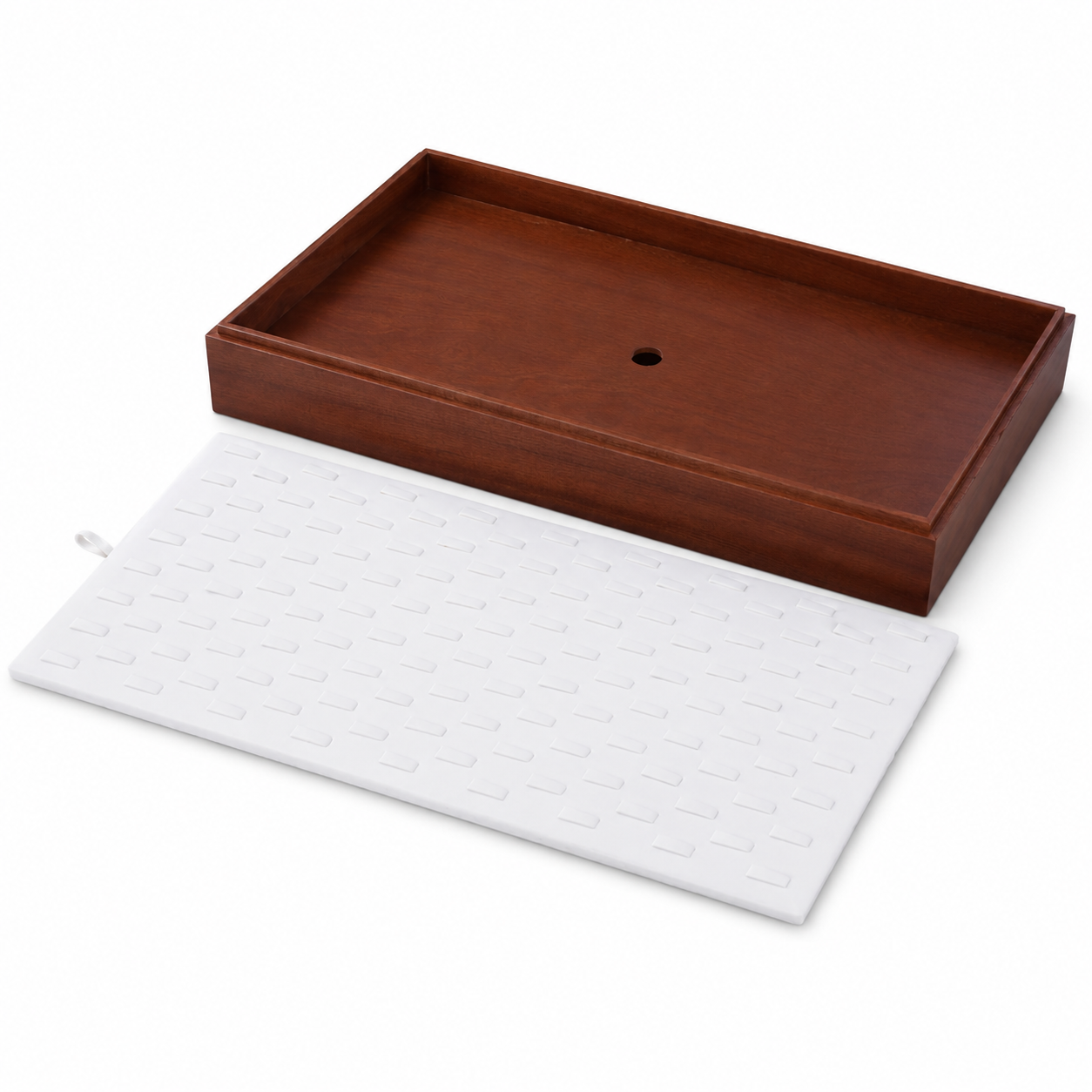 white wooden open