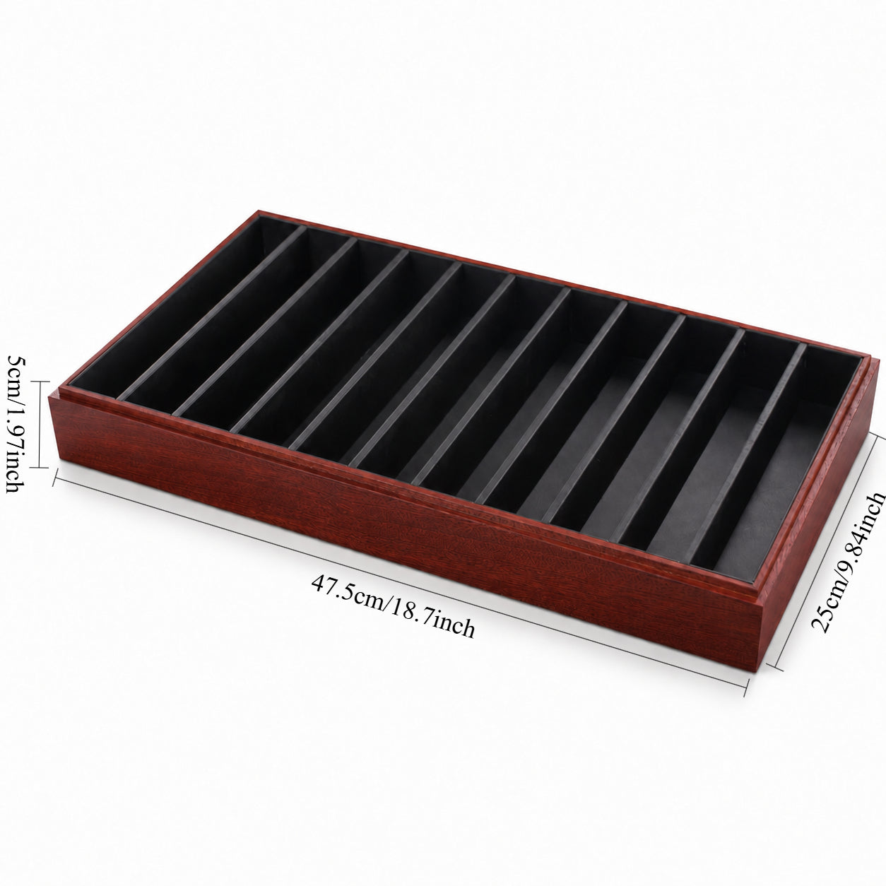 black wooden side