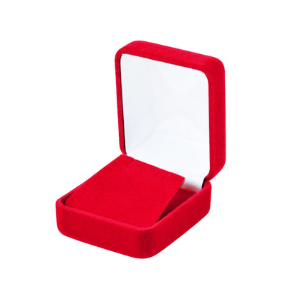 12PCS (YE3-RD) Red Velvet Earring Boxes