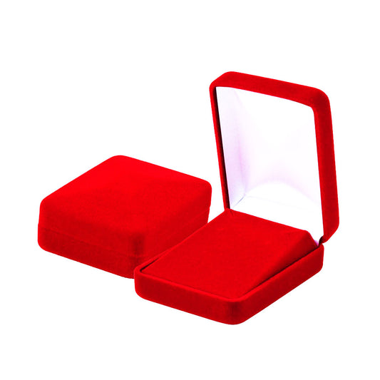 12PCS (YE4-RD) Red Velvet Pendant Boxes