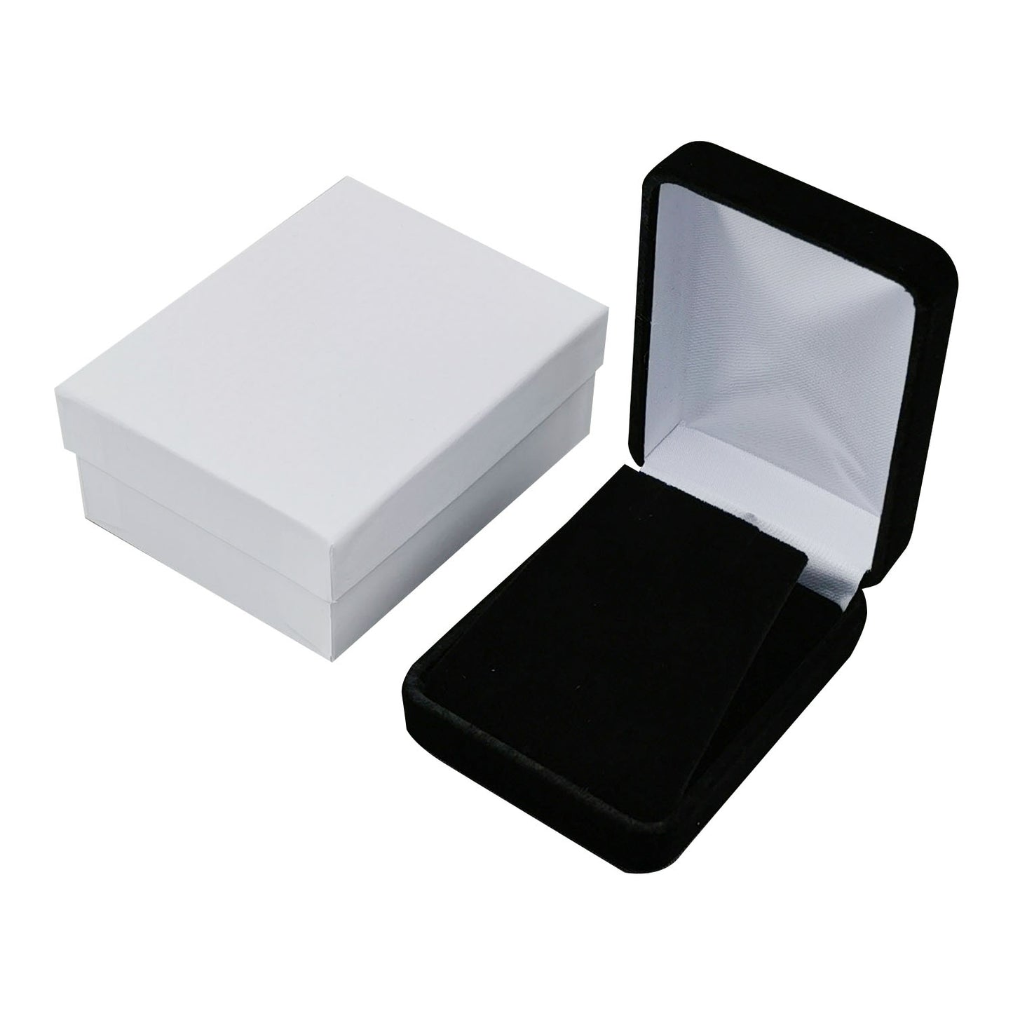 12PCS (YP10-BK) Black Velvet Pendant Earring Boxes