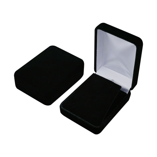 12PCS (YP10-BK) Black Velvet Pendant Earring Boxes