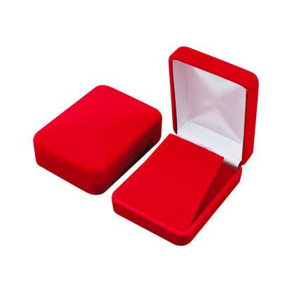 12PCS (YP10-RD) Red Velvet Pendant Earring Boxes