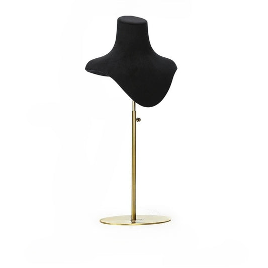 Black Velvet Jewelry Display Set - Complete Retail Stand with Bust, Earring, Ring & Bracelet Holders