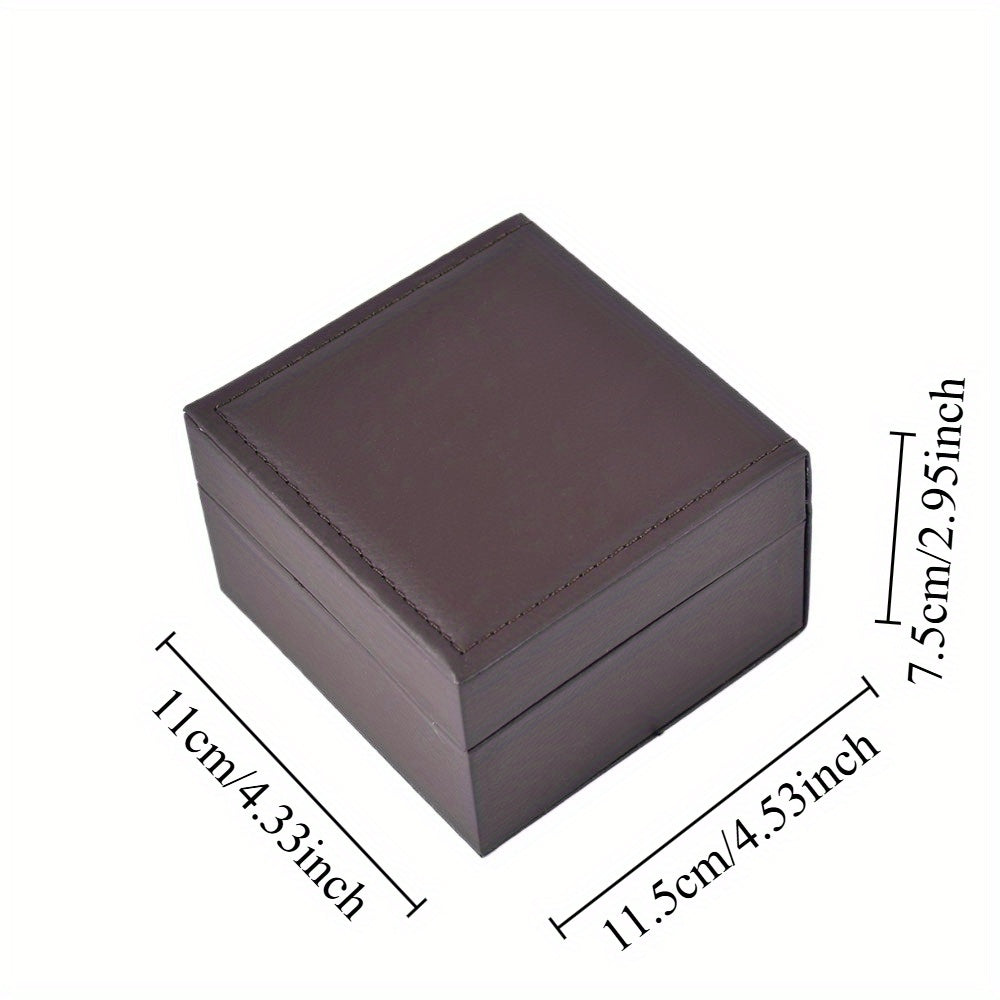 4 1/2’*4 3/8’’*3’’ Brown Single Watch Boxes