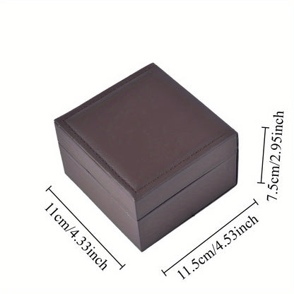 4 1/2’*4 3/8’’*3’’ Brown Single Watch Boxes