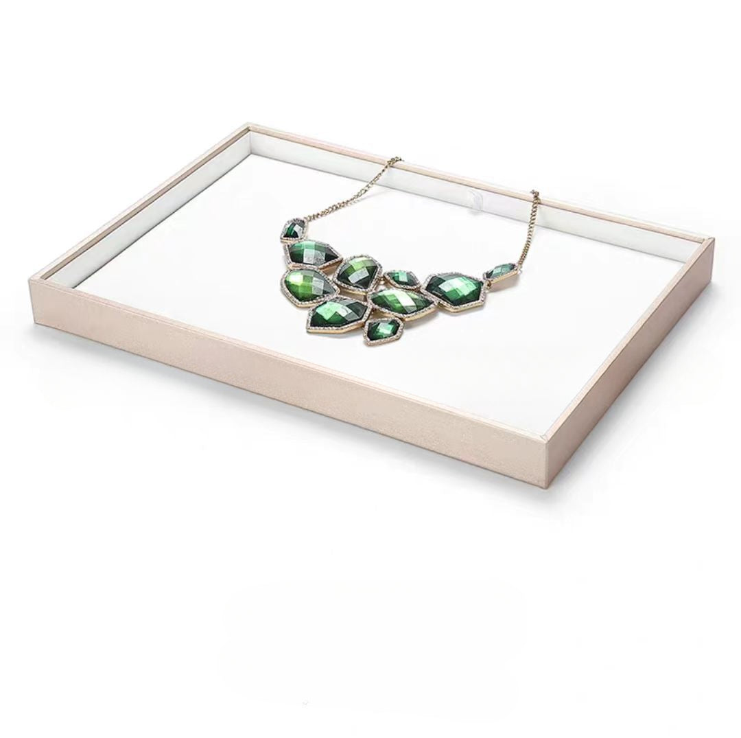 Brushed Leather Jewelry Tray