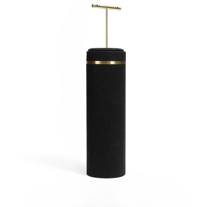 Black Microfiber Jewelry Display Stand for Earrings & Bracelets | High-End Retail Display