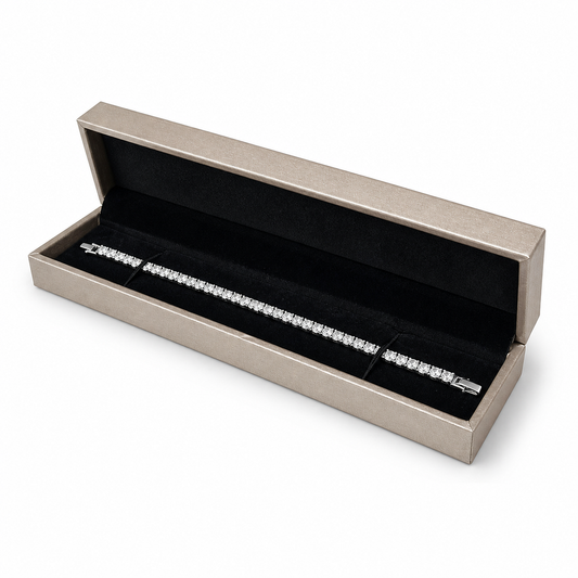 bracelet box - 12 Champagne Bracelet Boxes P06BR-C BK front view