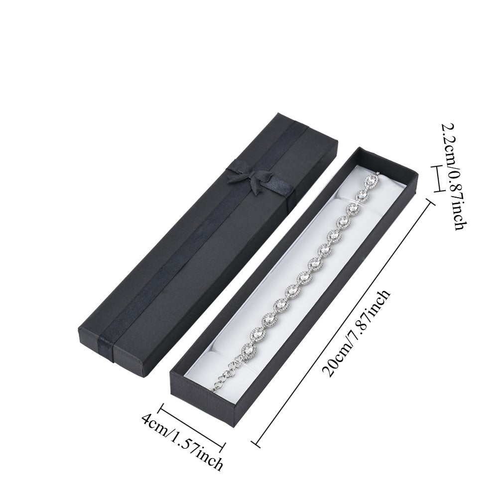 bracelet box - 12pcs Black Bracelet Boxes B10-82-BK open view