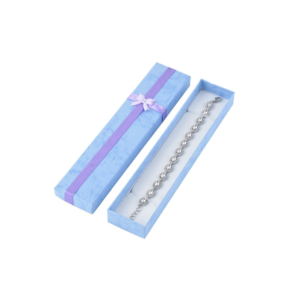 bracelet box - 12pcs Blue Bracelet Boxes B10-82-PB front view
